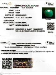 4.87/CT Natural Panna Stone with Govt. Lab Certificate-11925D48097