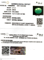 Load image into Gallery viewer, 5.71/CT Natural Panna Stone with Govt. Lab Certificate-11925D48104