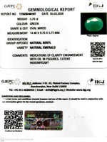 Load image into Gallery viewer, 5.76/CT Natural Panna Stone with Govt. Lab Certificate-11925D48107