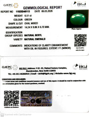 6.51/CT Natural Panna Stone with Govt. Lab Certificate-11925D48113