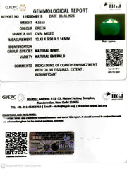 4.55/CT Natural Panna Stone with Govt. Lab Certificate-11925D48119