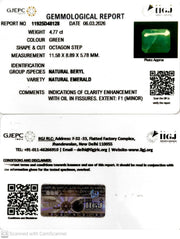 4.77/CT Natural Panna Stone with Govt. Lab Certificate-11925D48128