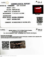 Load image into Gallery viewer, 5.43/CT Natural Ruby Stone with Govt. Lab Certificate-11946D48235