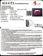 Load image into Gallery viewer, 6.99 Ratti Natural Ruby with Govt Lab Certificate-(12210)
