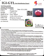 Load image into Gallery viewer, 5.51 Ratti Natural Ruby with Govt Lab Certificate-(12210)

