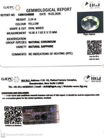 Load image into Gallery viewer, 2.24/CT Natural Yellow Sapphire With Govt Lab Certificate-12061D48980