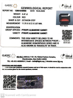 Load image into Gallery viewer, 6.47/CT Natural Rhodolite Garnet Stone with Govt Lab Certificate-12061D48985