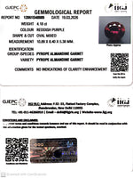 Load image into Gallery viewer, 4.18/CT Natural Rhodolite Garnet Stone with Govt Lab Certificate-12061D48989