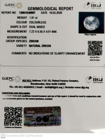 Load image into Gallery viewer, 1.91/CT Natural Zircon with Govt. Lab certificate-12061D48997