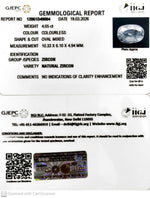 Load image into Gallery viewer, 4.05/CT Natural Zircon with Govt. Lab certificate-12061D49004