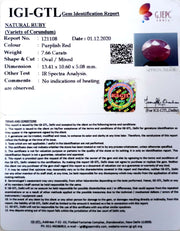 8.50 Ratti Natural Neo Burma Ruby with Govt. Lab Certificate-(5661)