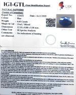 Load image into Gallery viewer, 7.38 Ratti Natural Blue Sapphire with Govt Lab Certificate-(1221 )
