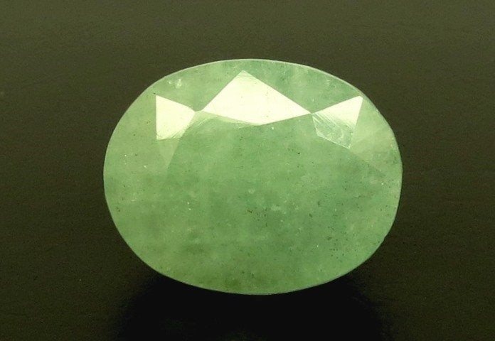 9.14/CT Natural Panna Stone with Govt. Lab Certificate (1221)