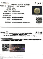 Load image into Gallery viewer, 9.38/CT Natural Yellow Sapphire With Govt Lab Certificate-12214D49575