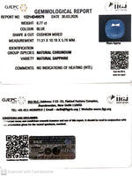 Load image into Gallery viewer, 6.77/CT Natural Blue Sapphire with Govt Lab Certificate-12214D49579
