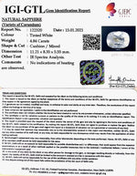 Load image into Gallery viewer, 5.37 Ratti Natural White Sapphire with Govt Lab Certificate - (6771)
