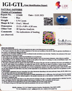 Load image into Gallery viewer, 6.39 Ratti Natural Blue Sapphire With Govt Lab Certified-(1221)
