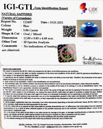 Load image into Gallery viewer, 6.50 Ratti Natural Blue Sapphire With Govt Lab Certified-(1221)
