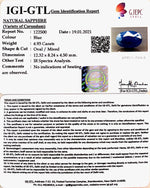 Load image into Gallery viewer, 5.47 Ratti Natural Blue Sapphire With Govt Lab Certified-(2331)
