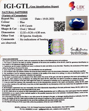 5.47 Ratti Natural Blue Sapphire With Govt Lab Certified-(2331)