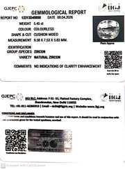 5.45/CT Natural Zircon with Govt. Lab certificate-12313D49898