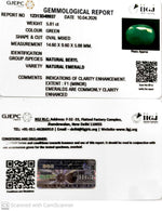 Load image into Gallery viewer, 5.81/CT Natural Panna Stone with Govt. Lab Certificate-12313D49937