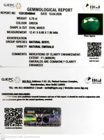 Load image into Gallery viewer, 5.79/CT Natural Panna Stone with Govt. Lab Certificate-12313D49944