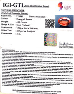 Load image into Gallery viewer, 5.52 Ratti Natural Hessonite with Govt. Lab Certificate-(1221)
