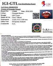 5.33 Ratti Natural Hessonite with Govt. Lab Certificate-(1221)