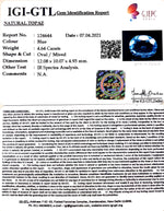 Load image into Gallery viewer, 4.64/CT Natural Blue Topaz Stone With Govt Lab Certificate- 124644