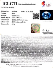6.10 Ratti Blue Topaz with Govt Lab Certificate-(1650)