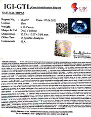 5.72 Ratti Blue Topaz with Govt Lab Certificate-(1650)