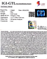 Load image into Gallery viewer, 6.06 Ratti Blue Topaz with Govt Lab Certificate-(1650)
