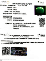 Load image into Gallery viewer, 9.05/CT Natural Panna Stone with Govt. Lab Certificate-12500D51205