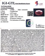 Load image into Gallery viewer, 4.59/CT Natural Indian Ruby with Govt. Lab Certificate-(1221)
