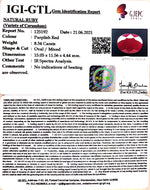 Load image into Gallery viewer, 9.25 Ratti Natural Neo Burma Ruby with Govt. Lab Certificate-(5661)
