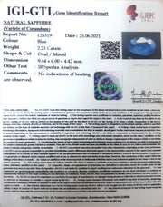 2.45 Ratti Natural Neelam with Govt Lab Certificate-(6771)