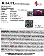 Load image into Gallery viewer, 5.56 Ratti Natural Neo Burma Ruby with Govt. Lab Certificate-(5661)
