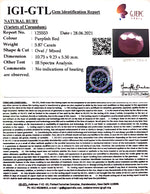 Load image into Gallery viewer, 6.51 Ratti Natural New Burma Ruby with Govt. Lab Certificate-(4551)
