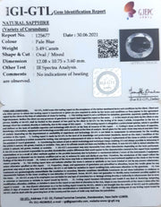 5.49/CT Natural Blue Sapphire with Govt Lab Certificate-BLUSA9V
