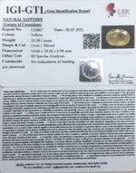 Load image into Gallery viewer, 10.38/CT Natural Ceylonese Pukhraj with Govt Lab Certificate (4551)
