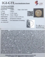 11.93/CT Natural Ceylonese Pukhraj with Govt Lab Certificate-4551