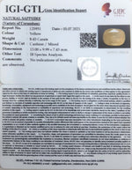 Load image into Gallery viewer, 9.37 Ratti Natural Ceylonese Yellow Sapphire with Govt Lab Certificate-(4551)
