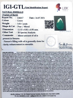 Load image into Gallery viewer, 3.01/CT Natural Panna Stone with Govt. Lab Certified (3441)
