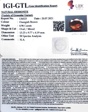 4.96/CT Natural Govt. Lab Certified Ceylonese Gomed-(1221)