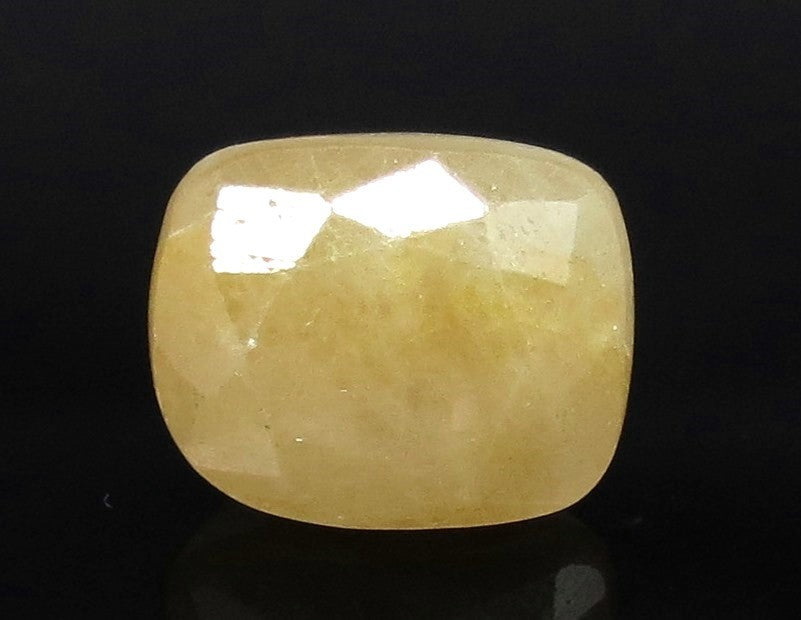 9.06/CT Natural Yellow Sapphire with Govt Lab Certificate-(1221)