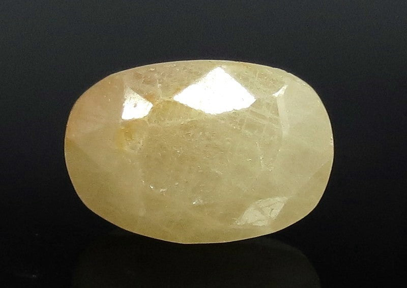 8.52/CT Natural Yellow Sapphire with Govt Lab Certificate-(1221)