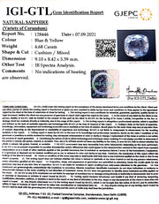 5.19 Ratti Pitambari blue sapphire with Govt Lab Certificate-(16650)