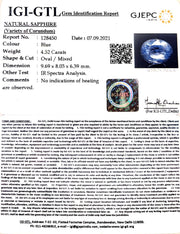 4.52/CT Natural Neelam with Govt Lab Certificate-BLUSA9V