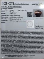 Load image into Gallery viewer, 4.80/CT Natural Scapolite Cat&#39;s Eye with Govt. Lab Certified-(1221)
